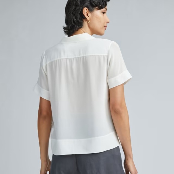Everlane Silk Button Down Top The Notch Shirt - Picture 3 of 11